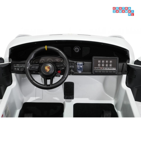 [DK-P911] Auto Porsche 911 GT3 na akumulator 4x200W 24V/10Ah EVA Bluetooth ekoskóra - biały