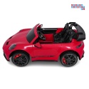 [DK-P911] Auto Porsche 911 GT3 na akumulator 4x200W 24V/10Ah EVA Bluetooth ekoskóra - czerwony