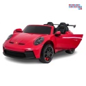 [DK-P911] Auto Porsche 911 GT3 na akumulator 4x200W 24V/10Ah EVA Bluetooth ekoskóra - czerwony