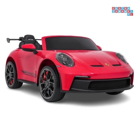 [DK-P911] Auto Porsche 911 GT3 na akumulator 4x200W 24V/10Ah EVA Bluetooth ekoskóra - czerwony