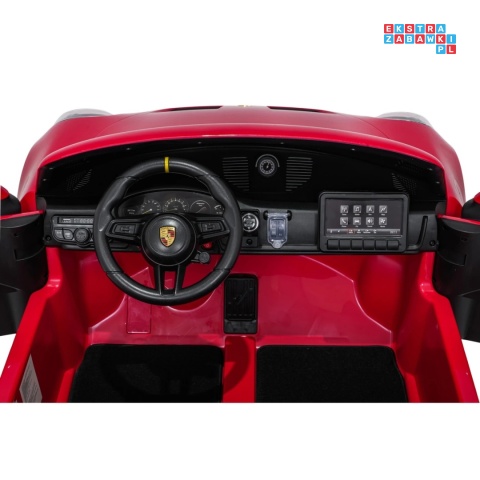 [DK-P911] Auto Porsche 911 GT3 na akumulator 4x200W 24V/10Ah EVA Bluetooth ekoskóra - czerwony