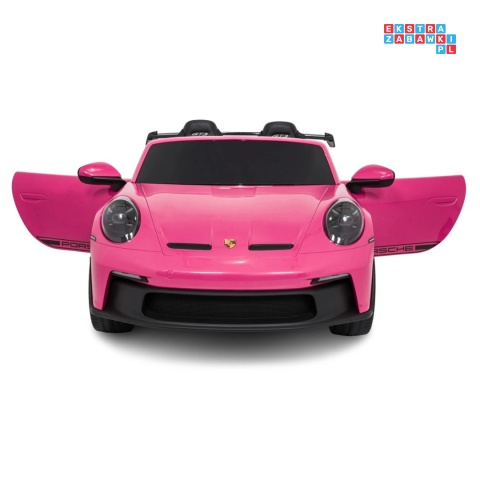 [DK-P911] Auto Porsche 911 GT3 na akumulator 4x200W 24V/10Ah EVA Bluetooth ekoskóra - różowy