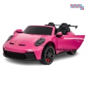 [DK-P911] Auto Porsche 911 GT3 na akumulator 4x200W 24V/10Ah EVA Bluetooth ekoskóra - różowy