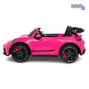 [DK-P911] Auto Porsche 911 GT3 na akumulator 4x200W 24V/10Ah EVA Bluetooth ekoskóra - różowy