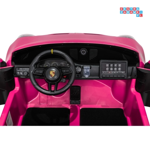 [DK-P911] Auto Porsche 911 GT3 na akumulator 4x200W 24V/10Ah EVA Bluetooth ekoskóra - różowy