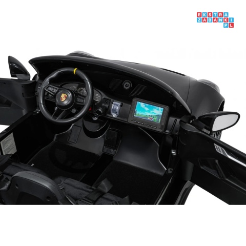 [DK-P911.MP4] Auto Porsche 911 GT3 na akumulator 4x200W 24V/10Ah Odtwarzacz MP4 Bluetooth ekoskóra - czarny