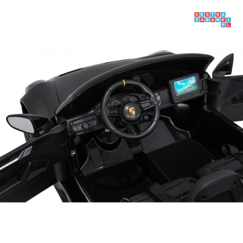 [DK-P911.MP4] Auto Porsche 911 GT3 na akumulator 4x200W 24V/10Ah Odtwarzacz MP4 Bluetooth ekoskóra - czarny