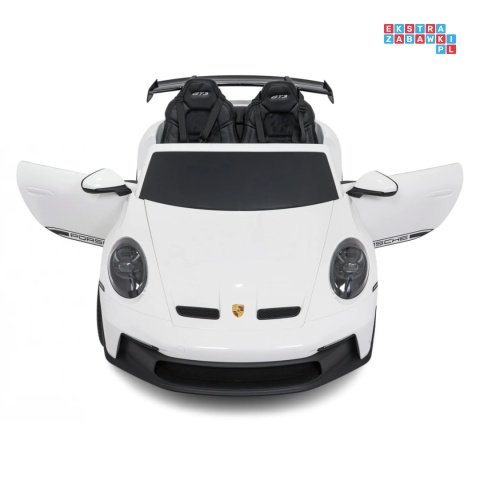 [DK-P911.MP4] Auto Porsche 911 GT3 na akumulator 4x200W 24V/10Ah Odtwarzacz MP4 Bluetooth ekoskóra - biały