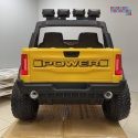 [F150] Dwuosobowy Jeep 4x4 LONG 2.0 na akumulator 4x35W 12V/12Ah pokrowiec, halogeny led, koła EVA - żółty