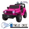 [JWR555] Jeep Wrangler Rubicon 4x45W 12V/14Ah EVA, pokrowiec, pilot, LED, MP3, BT - różowy
