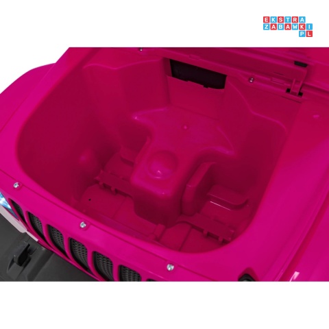 [JWR555] Jeep Wrangler Rubicon 4x45W 12V/14Ah EVA, pokrowiec, pilot, LED, MP3, BT - różowy