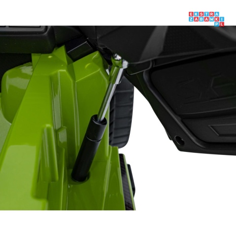 [QLS-6388] Lamborghini SIAN na akumulator 12V/7Ah 4x4 (2x18W 2x35W) ekoskóra pilot EVA LED - zielony