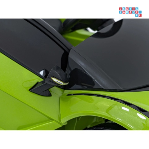 [QLS-6388] Lamborghini SIAN na akumulator 12V/7Ah 4x4 (2x18W 2x35W) ekoskóra pilot EVA LED - zielony