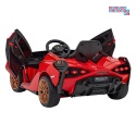 [QLS-6388] Lamborghini SIAN na akumulator 12V/7Ah 4x4 (2x18W 2x35W) ekoskóra pilot EVA LED - czerwony