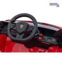[QLS-6388] Lamborghini SIAN na akumulator 12V/7Ah 4x4 (2x18W 2x35W) ekoskóra pilot EVA LED - czerwony