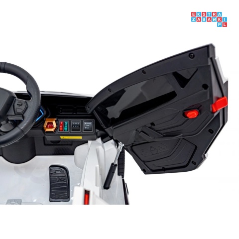 [QLS-6388] Lamborghini SIAN na akumulator 12V/7Ah 4x4 (2x18W 2x35W) ekoskóra pilot EVA LED - biały