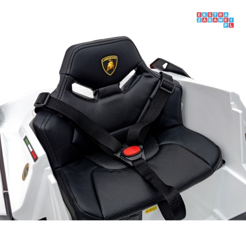[QLS-6388] Lamborghini SIAN na akumulator 12V/7Ah 4x4 (2x18W 2x35W) ekoskóra pilot EVA LED - biały
