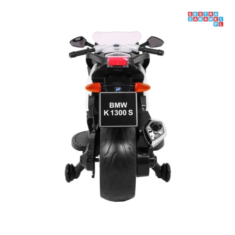 [PA.283] Motocykl BMW K1300S z kółkami pomocniczymi na akumulator 12V/5.5Ah dźwięki światła - biały