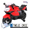 [PA.283] Motocykl BMW K1300S z kółkami pomocniczymi na akumulator 12V/5.5Ah dźwięki światła - czerwony
