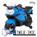 [PA.283] Motocykl BMW K1300S z kółkami pomocniczymi na akumulator 12V/5.5Ah dźwięki światła - niebieski