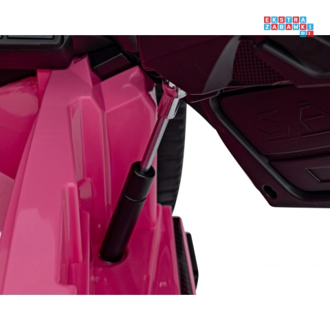 [QLS-6388] Lamborghini SIAN na akumulator 12V/7Ah 4x4 (2x18W 2x35W) ekoskóra pilot EVA LED - różowy