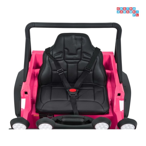 [QLS-8605] Land Rover Defender 110 SVX Concept na akumulator 2x100W 24V/7Ah EVA bluetooth ekoskóra - różowy