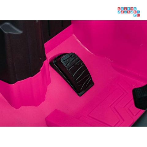 [QLS-8605] Land Rover Defender 110 SVX Concept na akumulator 2x100W 24V/7Ah EVA bluetooth ekoskóra - różowy