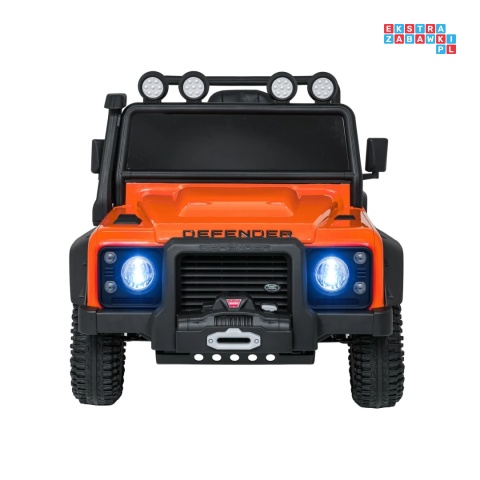 [QLS-8605] Land Rover Defender 110 SVX Concept na akumulator 2x100W 24V/7Ah EVA bluetooth ekoskóra - pomarańczowy