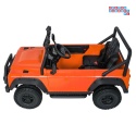 [QLS-8605] Land Rover Defender 110 SVX Concept na akumulator 2x100W 24V/7Ah EVA bluetooth ekoskóra - pomarańczowy