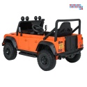 [QLS-8605] Land Rover Defender 110 SVX Concept na akumulator 2x100W 24V/7Ah EVA bluetooth ekoskóra - pomarańczowy