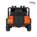 [QLS-8605] Land Rover Defender 110 SVX Concept na akumulator 2x100W 24V/7Ah EVA bluetooth ekoskóra - pomarańczowy