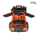 [QLS-8605] Land Rover Defender 110 SVX Concept na akumulator 2x100W 24V/7Ah EVA bluetooth ekoskóra - pomarańczowy