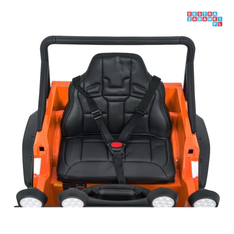 [QLS-8605] Land Rover Defender 110 SVX Concept na akumulator 2x100W 24V/7Ah EVA bluetooth ekoskóra - pomarańczowy