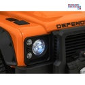 [QLS-8605] Land Rover Defender 110 SVX Concept na akumulator 2x100W 24V/7Ah EVA bluetooth ekoskóra - pomarańczowy