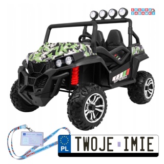 Grand Lift buggy na akumulator dwuosobowy - zielony, 4x45W, 24V/7Ah, pilot, MP3, LED, EVA [S2588-LIFT]