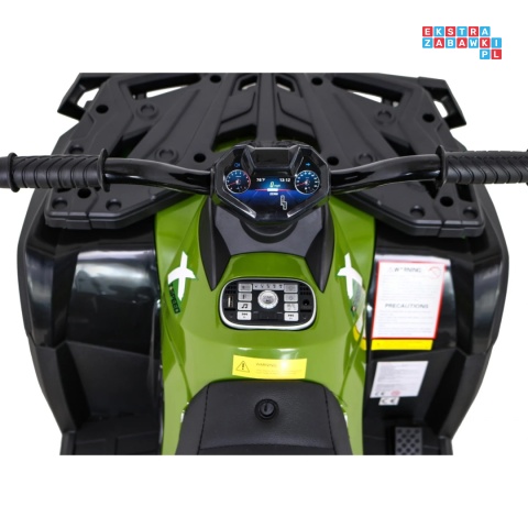 [S615] Quad ATV XT-speed 4x80W 24V/10Ah EVA, pokrowiec, LED, MP3 - zielony