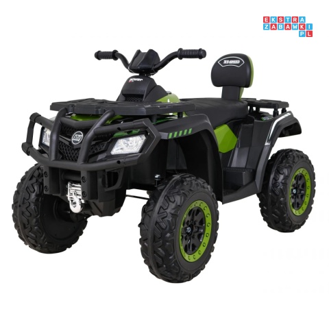 [S615] Quad ATV XT-speed 4x80W 24V/10Ah EVA, pokrowiec, LED, MP3 - zielony