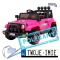 [BRD-7588] Terenowy Full Time 4WD 4x40W 12V/10Ah koła EVA, pilot, LED - różowy