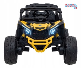 [CA003] Mocny Maverick ATV CAN-AM Buggy 4X200W 24V/10Ah EVA, pokrowiec, pilot LED, MP3, BT - żółty
