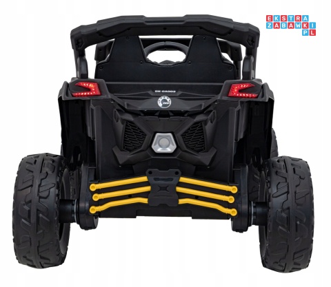 [CA003] Mocny Maverick ATV CAN-AM Buggy 4X200W 24V/10Ah EVA, pokrowiec, pilot LED, MP3, BT - żółty