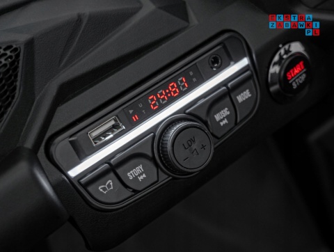 [CA003] Mocny Maverick ATV CAN-AM Buggy 4X200W 24V/10Ah EVA, pokrowiec, pilot LED, MP3, BT - żółty