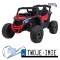 [CA003] Mocny Maverick ATV CAN-AM Buggy 4X200W 24V/10Ah EVA, pokrowiec, pilot LED, MP3, BT - czerwony