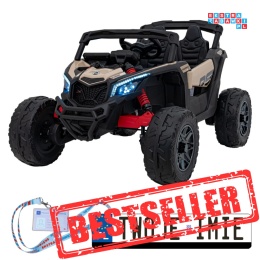 [CA003] Mocny Maverick ATV CAN-AM Buggy 4X200W 24V/10Ah EVA, pokrowiec, pilot LED, MP3, BT - beżowy