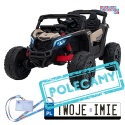 [CA003] Mocny Maverick ATV CAN-AM Buggy 4X200W 24V/10Ah EVA, pokrowiec, pilot LED, MP3, BT - beżowy