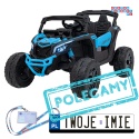 [CA003] Mocny Maverick ATV CAN-AM Buggy 4X200W 24V/10Ah EVA, pokrowiec, pilot LED, MP3, BT - niebieski