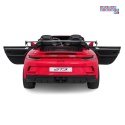 [DK-P911.MP4] Auto Porsche 911 GT3 na akumulator 4x200W 24V/10Ah Odtwarzacz MP4 Bluetooth ekoskóra - czerwony