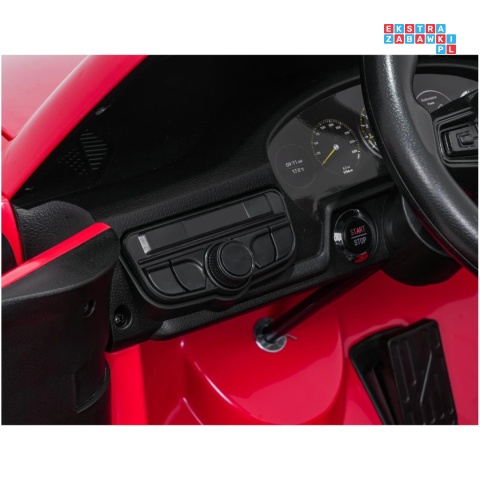 [DK-P911.MP4] Auto Porsche 911 GT3 na akumulator 4x200W 24V/10Ah Odtwarzacz MP4 Bluetooth ekoskóra - czerwony