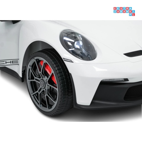 [DK-P911.STRONG.MP4] Auto Porsche 911 GT3 na akumulator 2x280W 24V/10Ah Ciche silniki Odtwarzacz MP4 - biały