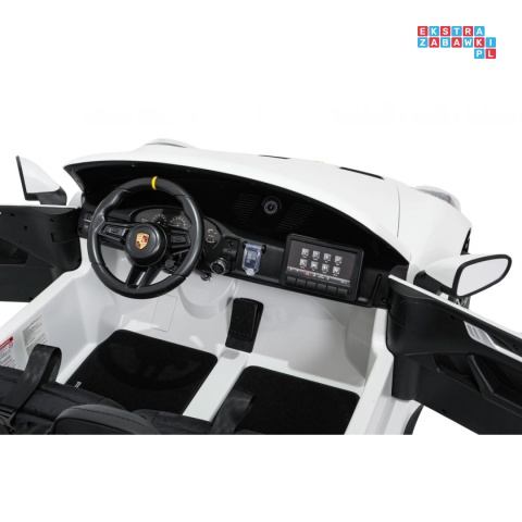 [DK-P911.STRONG] Auto Porsche 911 GT3 na akumulator 2x280W 24V/10Ah Ciche silniki Bluetooth pilot - biały