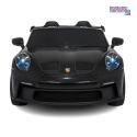 [DK-P911.STRONG] Auto Porsche 911 GT3 na akumulator 2x280W 24V/10Ah Ciche silniki Bluetooth pilot - czarny